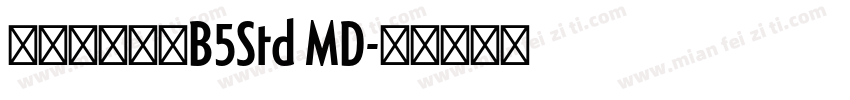 文鼎書林明體B5Std MD字体转换